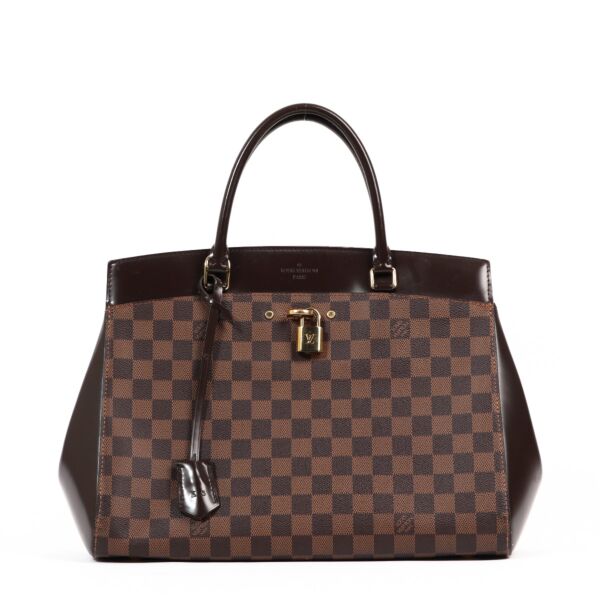 Louis Vuitton Rivoli MM Damier Ebene Top Handle Bag