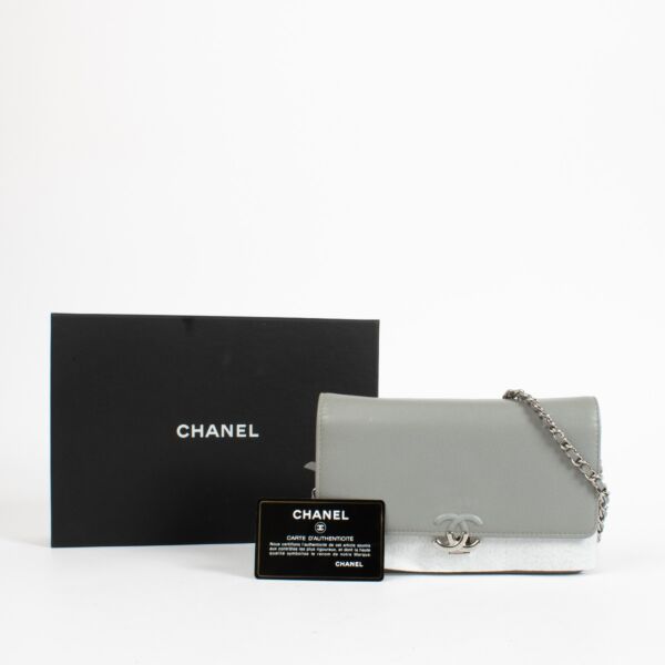 Chanel Grey Calfskin Urban Companion Wallet On Chain