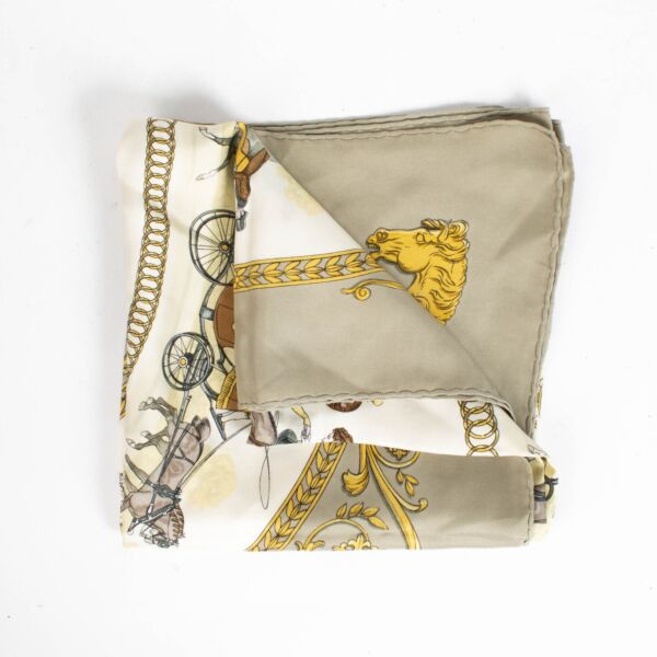 Shop this authentic Hermès La Promenade De Longchamps Multicolor Scarf pre-loved on Labellov.com