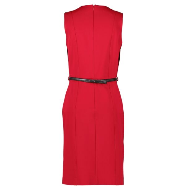 Gucci Red Belted Mid-length Dress - Size M