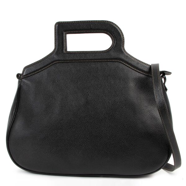 Delvaux Black Tourmaline Top Handle Bag