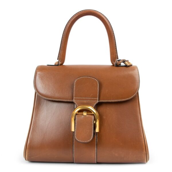 Authentic second hand Delvaux Camel Brillant PM Handbag at Labellov