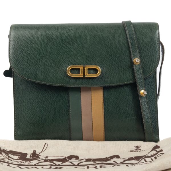 Delvaux Green Vintage Leather Crossbody