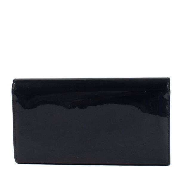 Louis Vuitton Navy Blue Patent Leather Twist Wallet