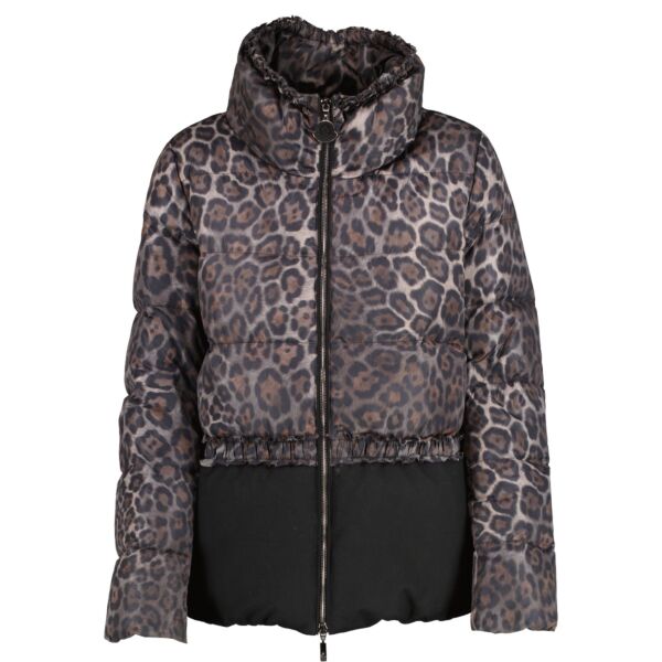 Moncler Leopard Argentee Jacket - size 3