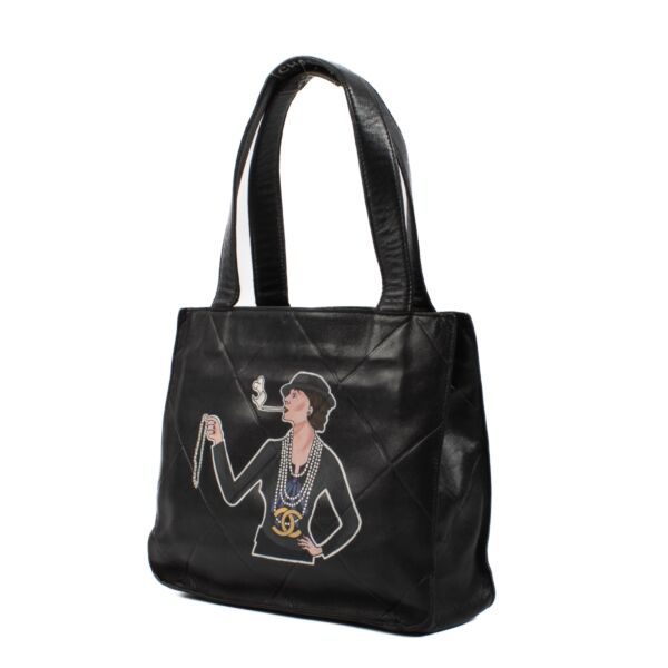 Chanel Black Tag Personalized Mini Tote Bag