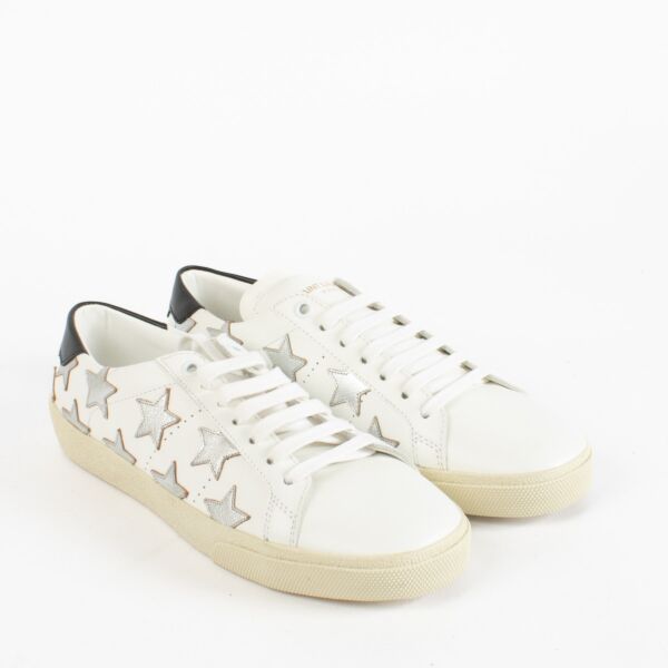 Saint Laurent White Star Court Classic SL/06 California Sneakers - Size 38