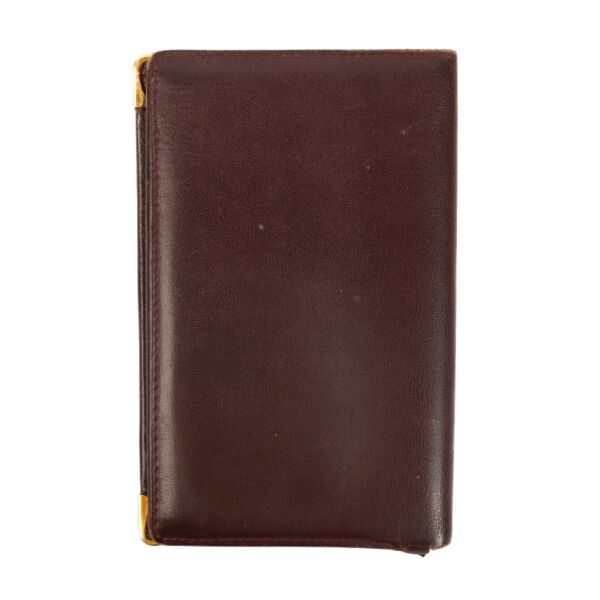 Cartier Burgundy Leather Wallet 