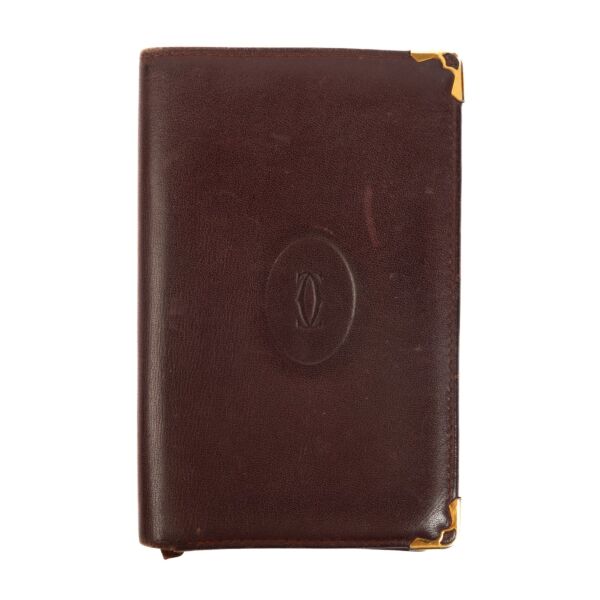 Cartier Burgundy Leather Wallet 
