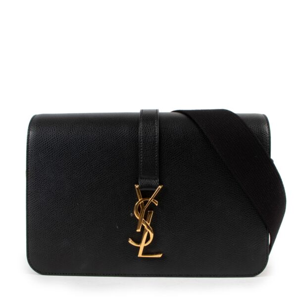Bent u op zoek naar een authentieke desigenr Saint Laurent Black Small Monogram Université Crossbody Bag? 