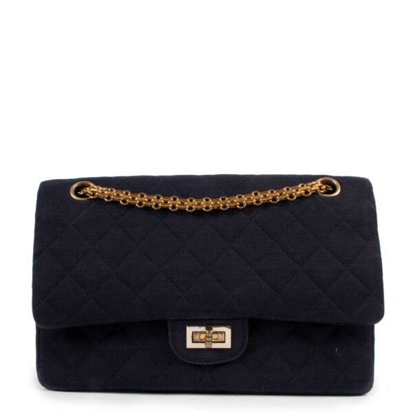 Chanel Blue Fabric 2.55 Reissue Vintage Flap Bag