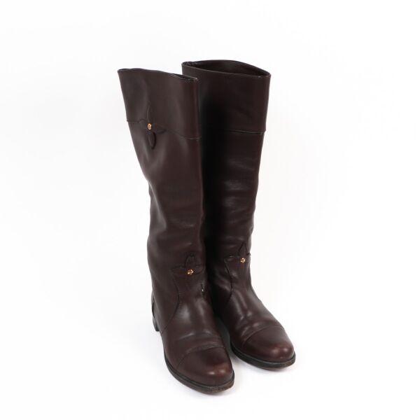 Louis Vuitton Brown Leather Boots - Size 40