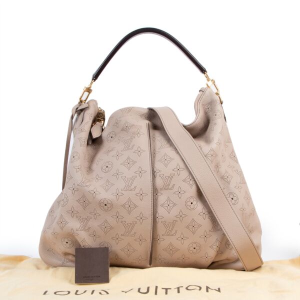 Louis Vuitton Pink Mahina Selene MM Perforated Monogram Shoulder Bag