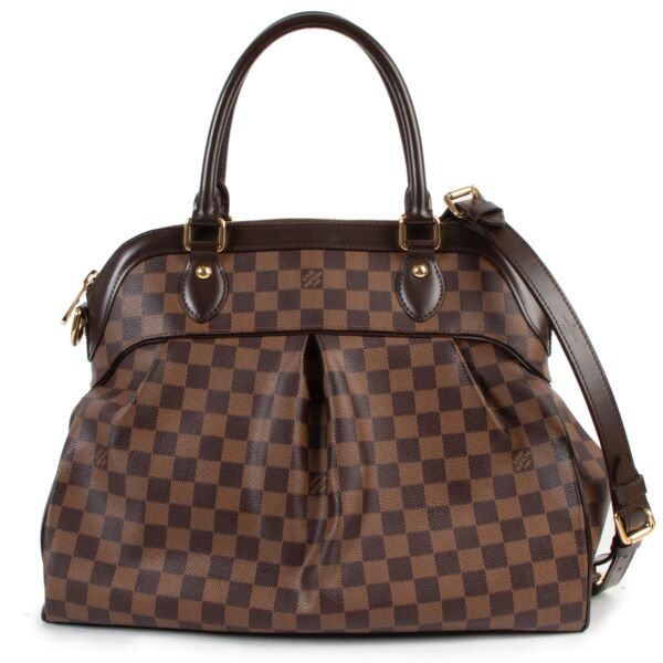 Buy an authentic second hand Louis Vuitton Damier Ebene Trevi GM Shoulder Bag in very good condition at Labellov 