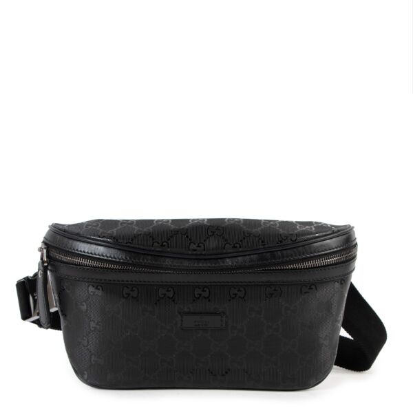 Gucci GG Imprime Black Waist Belt Bag
