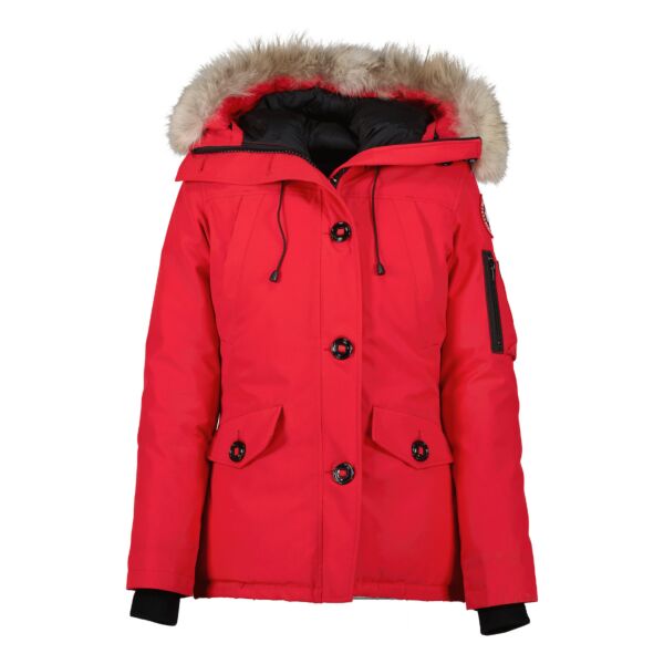 Canada Goose red fur coat