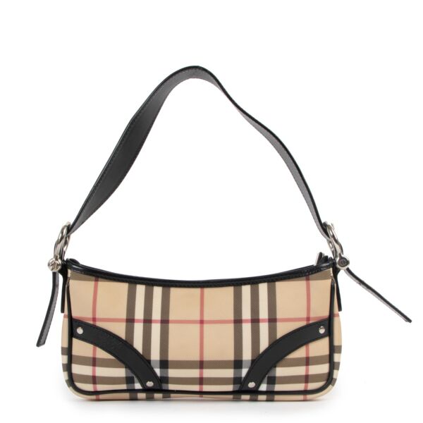 Burberry Vintage Small Nova Check Shoulder Bag