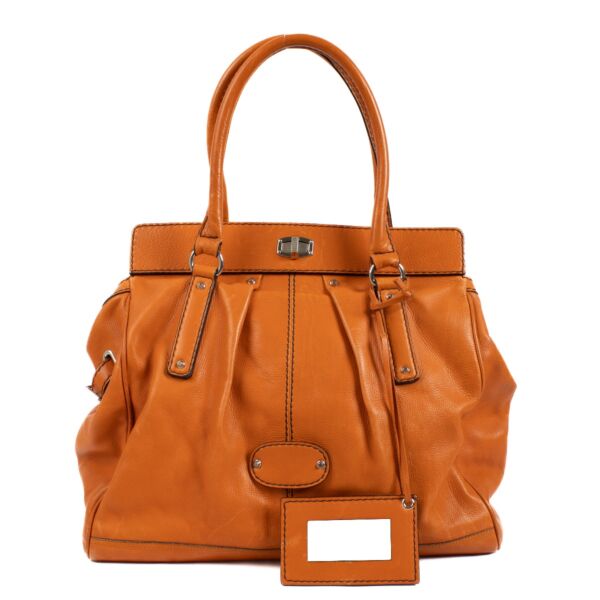 Authentic second hand Balenciaga Orange Le Dix Shoulder Bag on Labellov.com