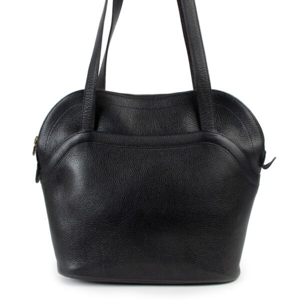 Delvaux Reflet Navy Blue Leather Shoulder Bag