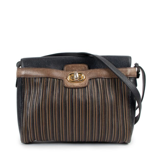 Delvaux Toile de Cuir Merlot Bag