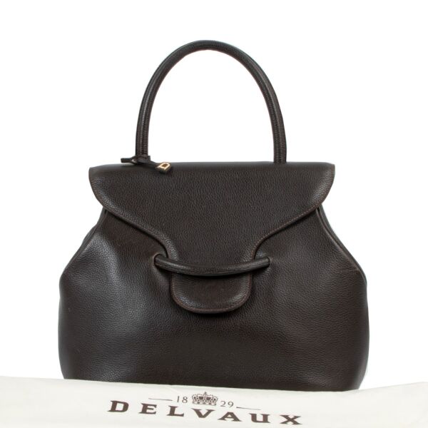 Delvaux Baltimore Café Brown Handbag