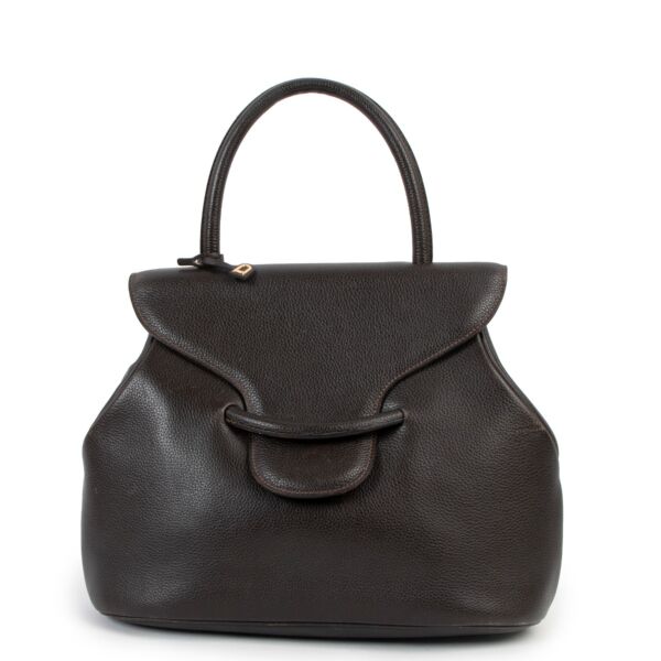 Delvaux Baltimore Café Brown Handbag