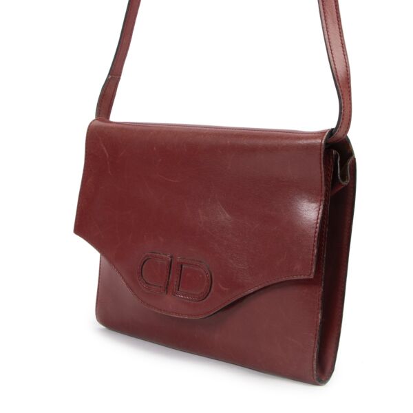 Delvaux Burgundy Shoulder Bag