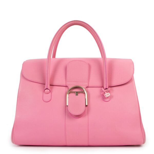 Delvaux Pink Brillant Double Poignée Sellier