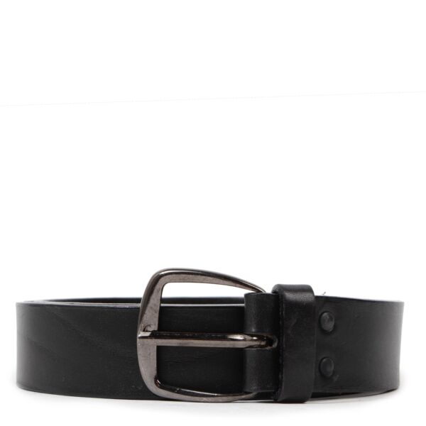 Shop safe online at Labellov in Antwerp this 100% authentic second hand Ann Demeulenmeester Black Leather Belt - size L