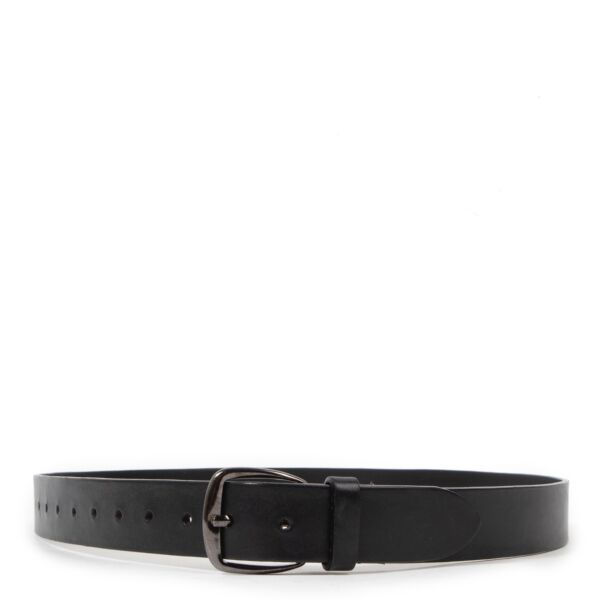 Ann Demeulemeester Black Leather Belt - size L