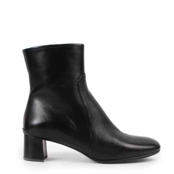 Prada Linea Rossa Ore Black Nappa Leather Ankle Boots