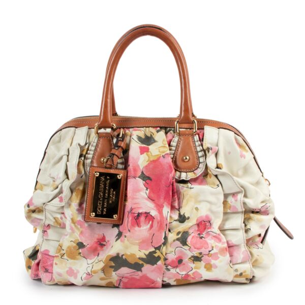 Dolce & Gabbana Floral Ruffle Shoulder Bag