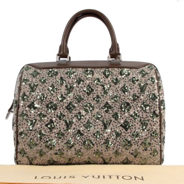Louis Vuitton Fall/Winter 2012 Khaki Sequin Sunshine Express Speedy 30 