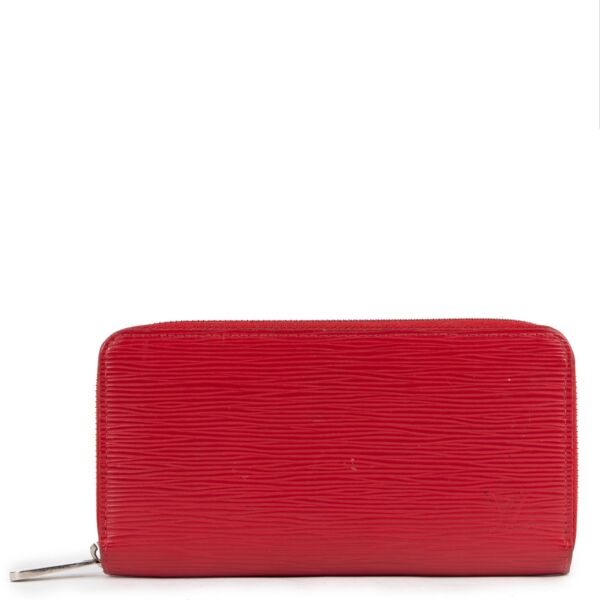 Louis Vuitton Red Epi Leather Zippy Wallet