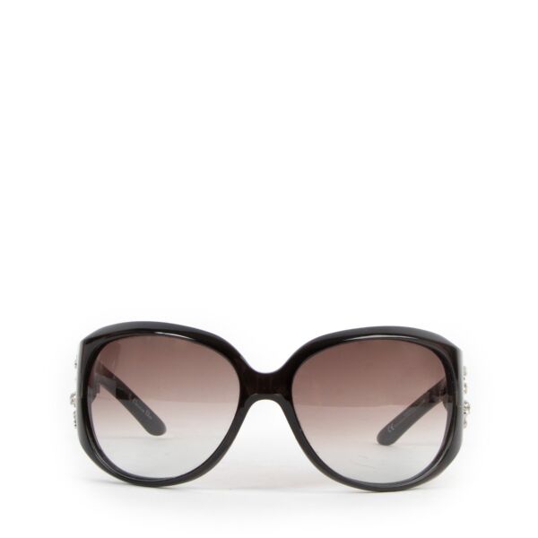 Christian Dior Limited Black Crystal Wrap-Around Sunglasses KIH5M