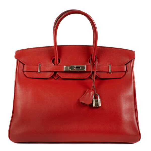 Hermès Birkin 35 Rouge Vif Swift PHW