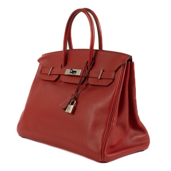 Hermès Birkin 35 Rouge Vif Swift PHW