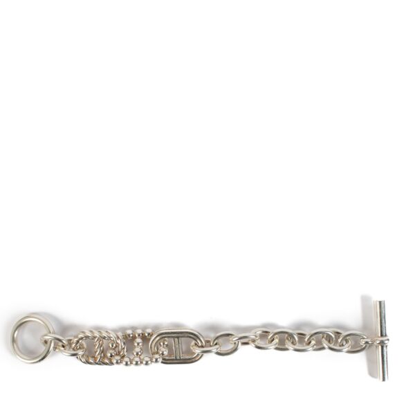 Hermès Silver 925 Chaîne d'Ancre Parade Bracelet