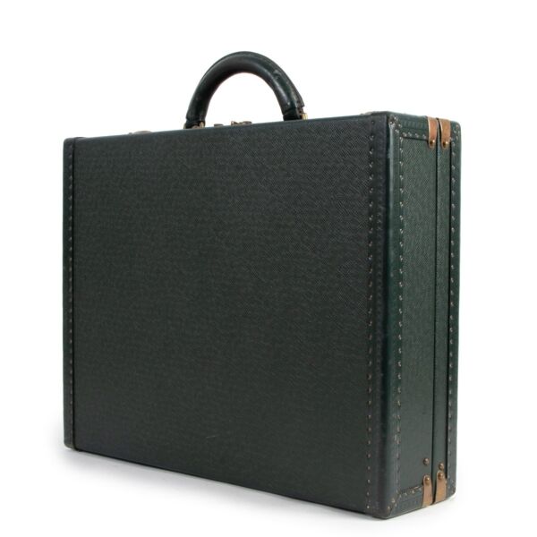 Louis Vuitton Green Taiga Leather President Briefcase
