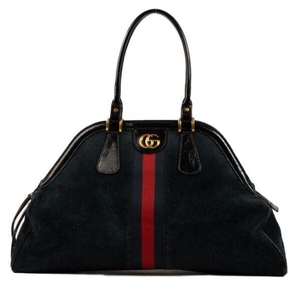 Gucci Blue Suede Re(belle) Satchel Bag