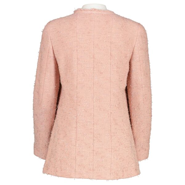 Chanel Pink Bouclé Tweed Jacket