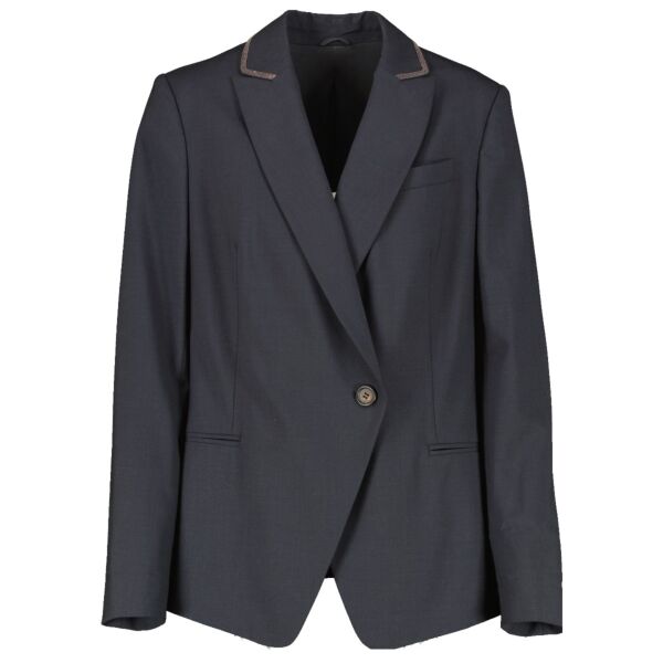 Brunello Cucinelli Blue Jacket - Size 40