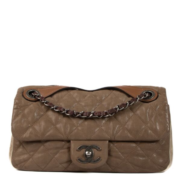 shop 100% authentic second hand Chanel Cruise 2011 In-The-Mix Iridescent Fabric Medium Flap Bag on Labellov.com