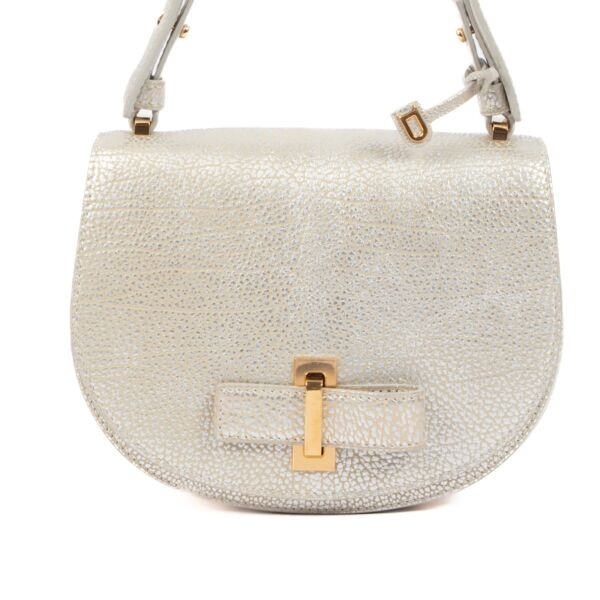 shop 100% authentic second hand Delvaux Le Mutin Mini Army Antique Silver Crispy Calf on Labellov.com