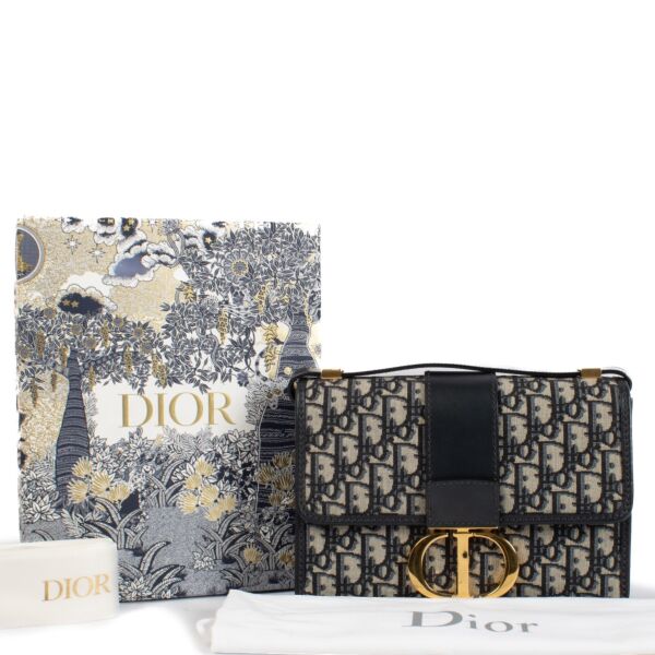 Christian Dior Oblique Jacquard 30 Montaigne Bag