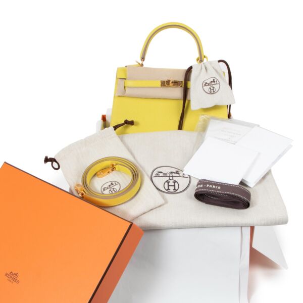 Hermès HSS Kelly 25 Lime/Bougainville Epsom GHW