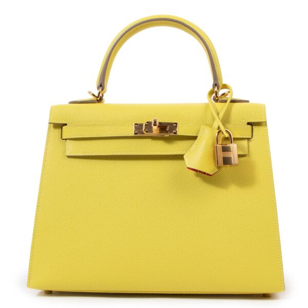 Hermès HSS Kelly 25 Lime/Bougainville Epsom Gold Hardware