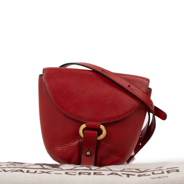 Delvaux Listrac Red Leather Belt Bag