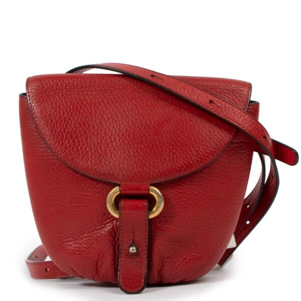 Delvaux Listrac Red Leather Belt Bag