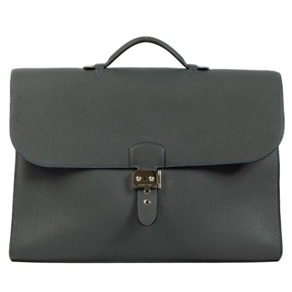 A CANDY COLLECTION 30CM ETAIN & BLUE THALASSA EPSOM LEATHER